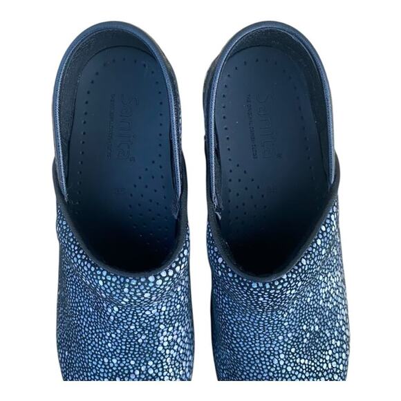 Sanita Clogs Womens Leather Nurse Shoes Polka Dots EU 35 US4 Polka Dots Slip Ons - Picture 6 of 10